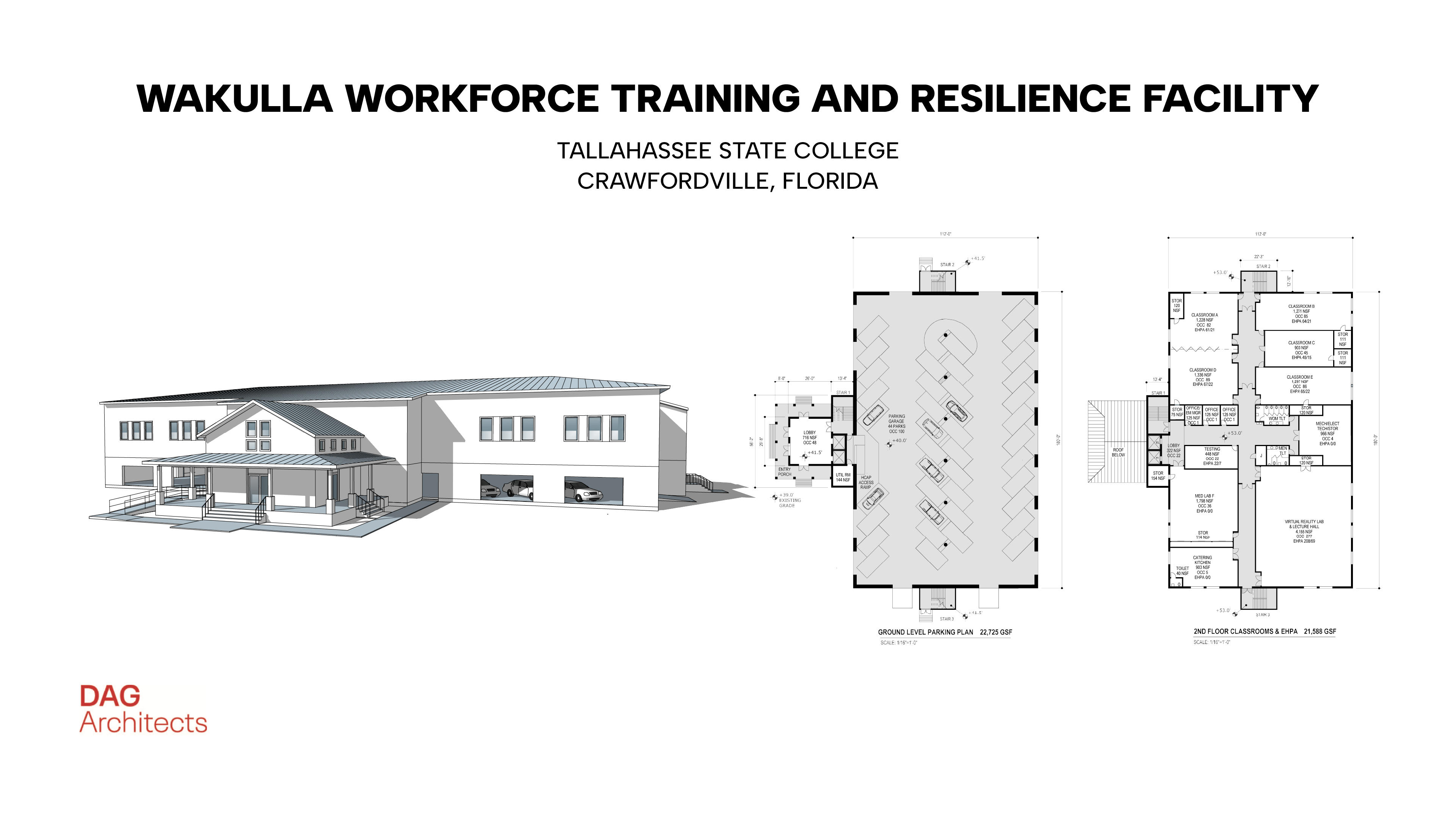 Rendering of the Wakulla Workforce Training and Resilience Facility